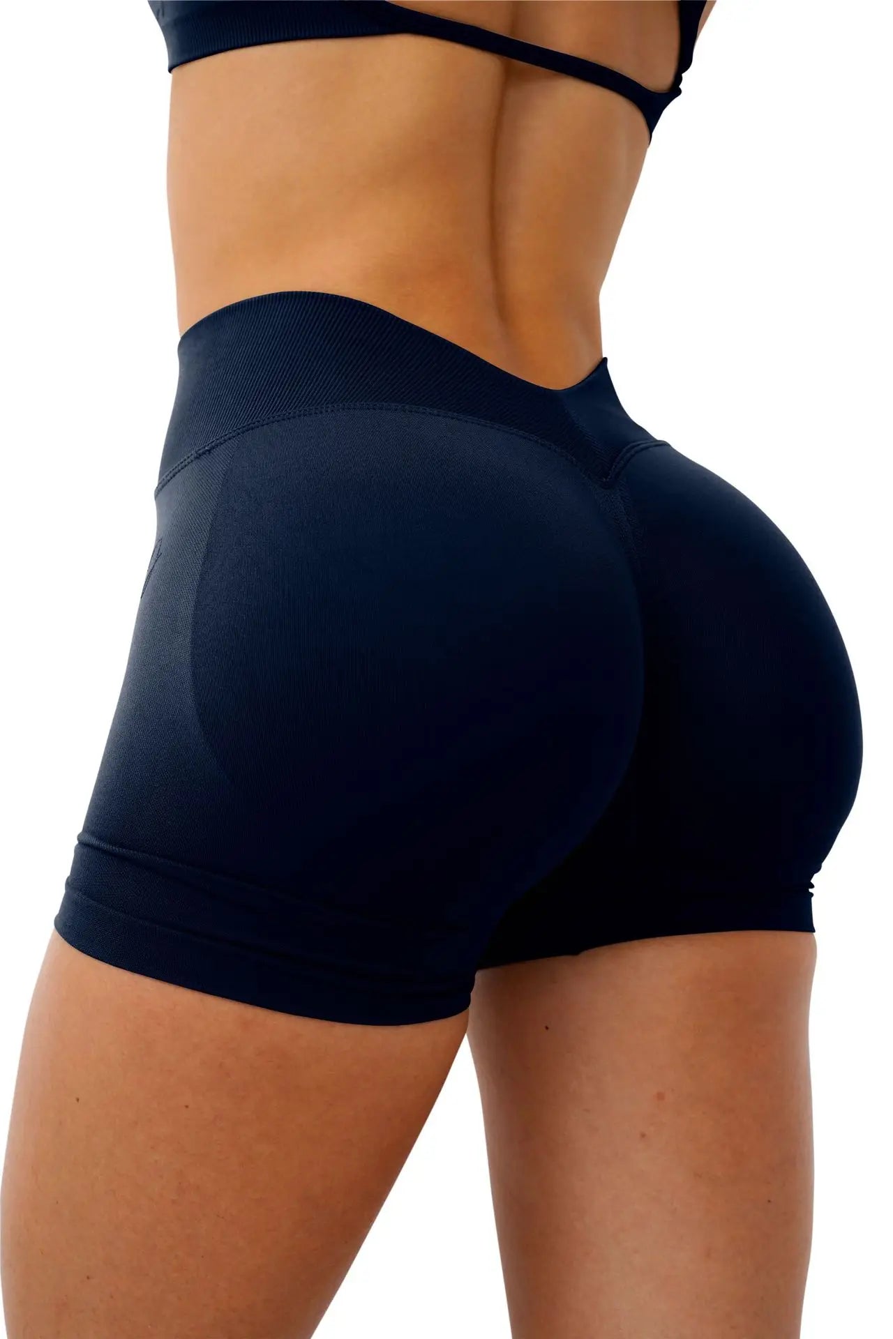 Women's High Waist Butt Lifting Yoga Shorts | Dry Fit Workout Shorts