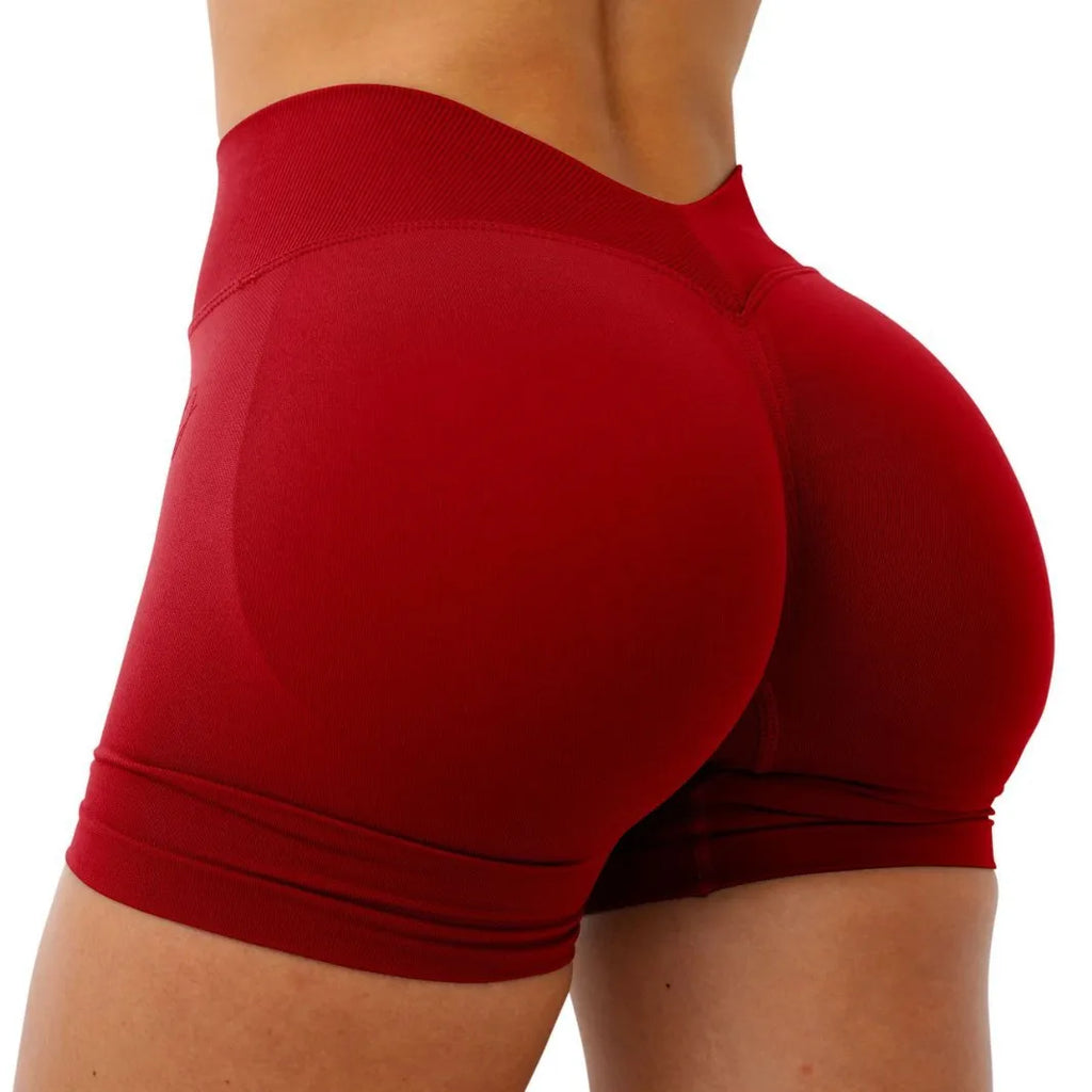 Women's High Waist Butt Lifting Yoga Shorts | Dry Fit Workout Shorts