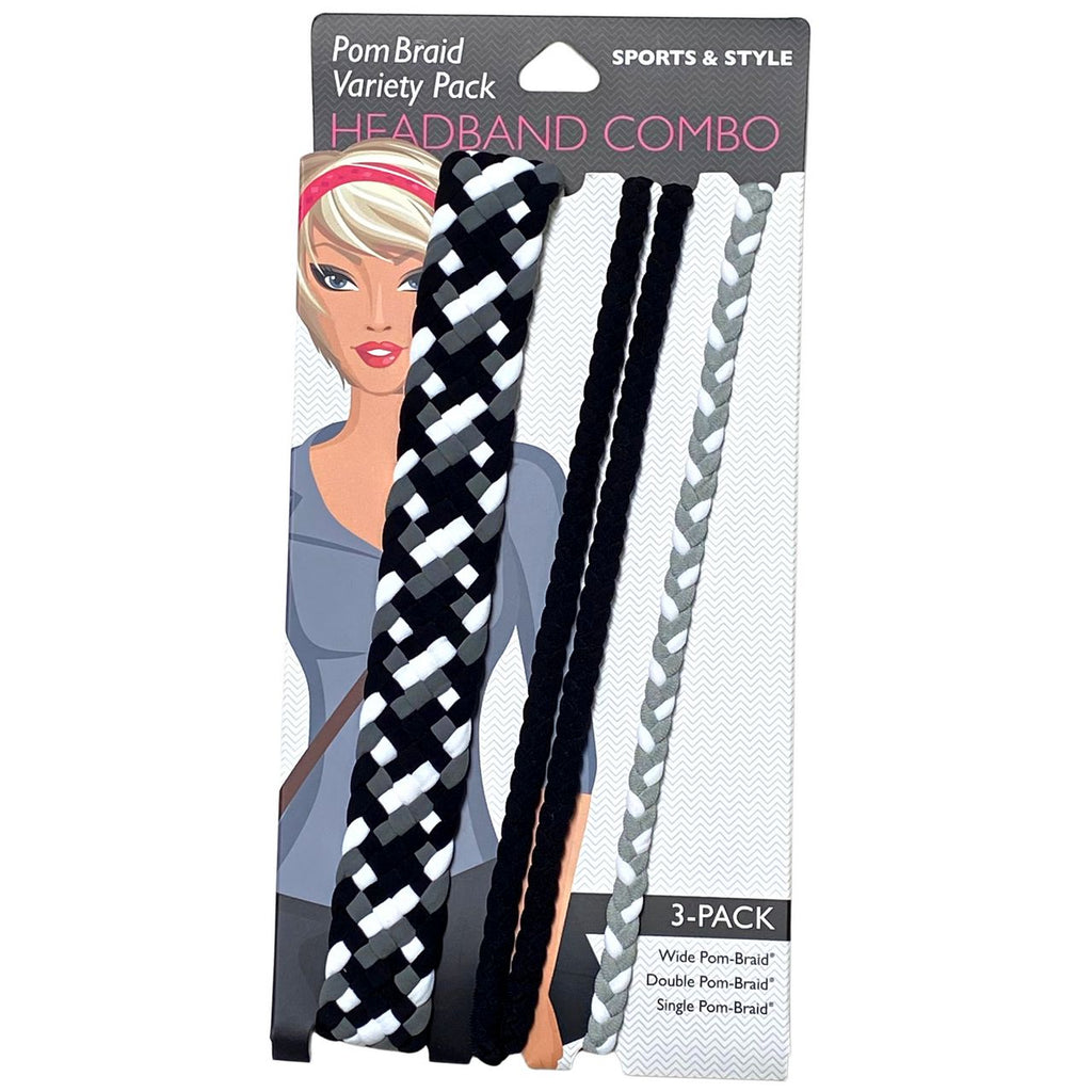 Stretchy Braid and Knotted Headbands | Yoga Workout Headband Packs and Singles