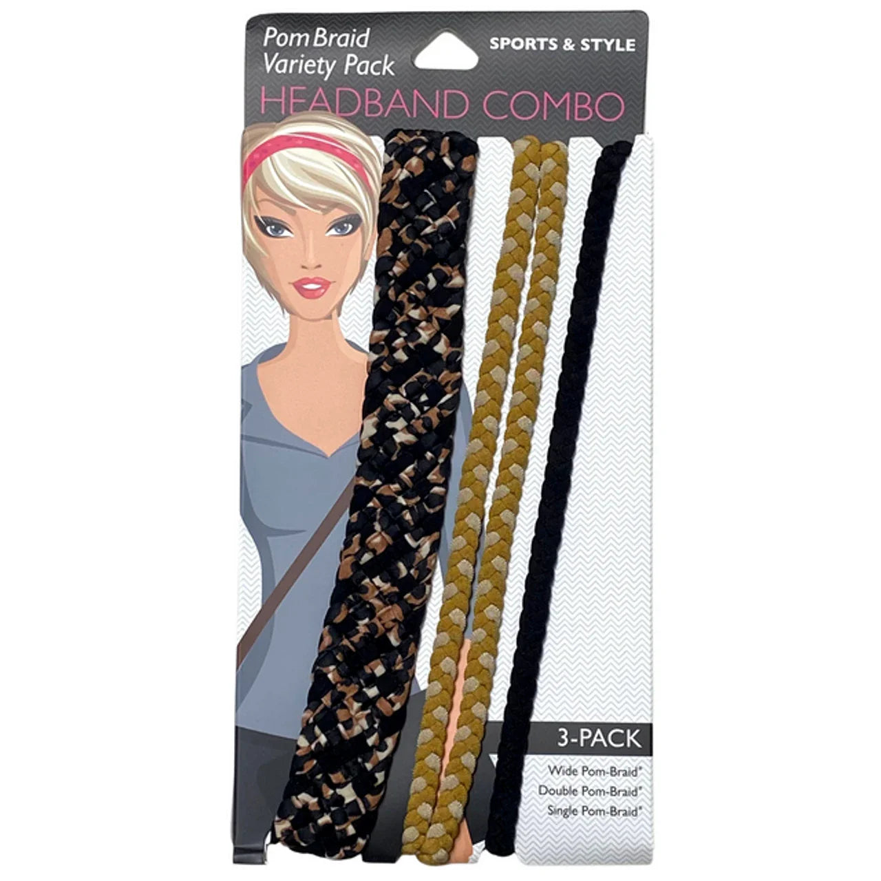 Stretchy Braid and Knotted Headbands | Yoga Workout Headband Packs and Singles
