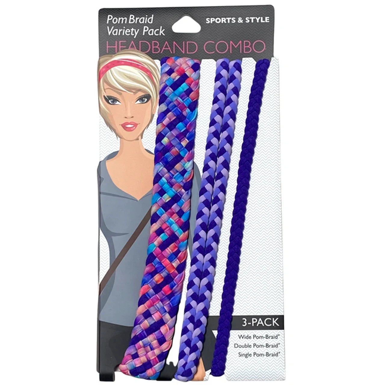 Stretchy Braid and Knotted Headbands | Yoga Workout Headband Packs and Singles