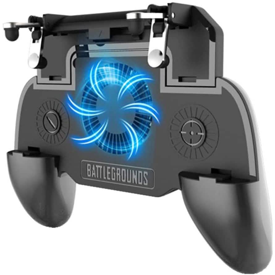 Gaming Grip with Portable Charger Cooling Fan